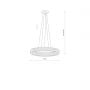 Nowodvorski Lighting Luxora Round lampa wisząca 1x38 W przezroczysta 11706 zdj.2