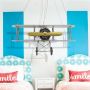 Abigali Plane lampa wisząca 1x80W LED srebrny DOUBLE-WING-PLANE zdj.5