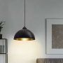 Abigali Round lampa wisząca 1x40W czarna/złota CHFB-E27 zdj.4