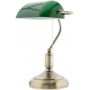 Abigali Home lampa biurkowa 1x40W mosiądz/zielony BANKER zdj.1