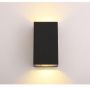 Abigali Modern kinkiet zewnętrzny 2x3W LED czarny KM2X3WW zdj.4