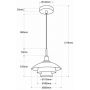 Abruzzo Retro lampa wisząca 1x20 W biała ABR-GRAMI zdj.2