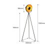 Abruzzo Versali lampa stojąca 1x20 W czarna-złota ABR-LPV-C zdj.2