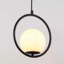 Abruzzo Milano lampa wisząca 1x20 W biała-czarna ABR-LWMR-E27 zdj.11