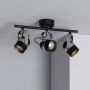 Abruzzo Retro lampa podsufitowa 3x12 W czarna-srebrna ABR-RRH-C-3XGU10 zdj.3