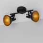 Abruzzo Retro lampa podsufitowa 2x20 W czarna ABR-RRO-C-2XE14 zdj.3