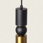 Abruzzo Spoti lampa wisząca 1x20 W czarna-złota ABR-SZK-ZC zdj.2