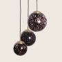 Abruzzo Sfero lampa wisząca 3x20 W czarna-złota ABR-3SLWS-E14 zdj.2