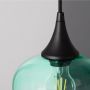 Abruzzo BlueSky lampa wisząca 1x40 W czarna-zielona-przezroczysta ABR-BSE27 zdj.2