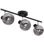 Abruzzo Nino lampa podsufitowa 3x20 W czarna-przydymiona-srebrna ABR-SLWN-3XE14 zdj.1