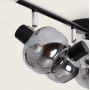 Abruzzo Nino lampa podsufitowa 4x20 W czarna-przydymiona-srebrna ABR-SLWN-4XE14 zdj.4