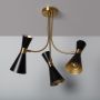 Abruzzo Salvatore lampa podsufitowa 3x20 W czarna-złota ABR-ZZSAL3XE27 zdj.4