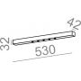 Aqform Lens Line lampa podsufitowa 1x7,5W biała struktura 40258-M930-W3-00-13 zdj.2