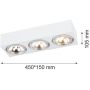 Argon Rodos lampa podsufitowa 3x6W biały 1088 zdj.3