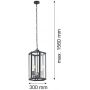 Argon Bodrum lampa wisząca 3x15W czarny 1253 zdj.2