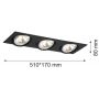 Argon Olimp lampa do zabudowy 3x6W czarny 1329 zdj.3