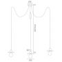 Argon Corso lampa wisząca 3x15W biały 1376 zdj.2