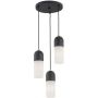 Argon Burgos lampa wisząca 3x15W opal mat/czarny 1467 zdj.1