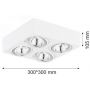 Argon Rodos lampa podsufitowa 4x6W biały 1540 zdj.3
