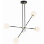 Argon Abstract lampa podsufitowa 4x7W opal mat/czarny 1696 zdj.5