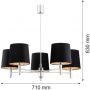 Argon Bolzano Plus lampa podsufitowa 5x15 W chrom-szara 2108 zdj.2