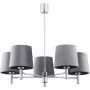 Argon Bolzano Plus lampa podsufitowa 5x15W szary/chrom 2108 zdj.1