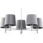 Argon Bolzano Plus lampa podsufitowa 5x15W szary/chrom 2108 zdj.4