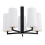 Argon Camelot Plus lampa wisząca 5x15W opal mat/czarny mat/mosiądz 2114 zdj.4