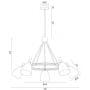 Argon Charlotte lampa wisząca 5x15W czarny 2118 zdj.3