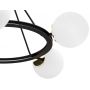 Argon Amalfi lampa wisząca 5x15W opal mat/czarny/mosiądz 2119 zdj.4