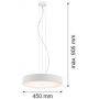 Argon Darling lampa wisząca 1x42W LED biały 3351 zdj.3