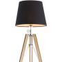 Argon Aster lampa stojąca 1x15W czarny/drewno naturalne 3421 zdj.3
