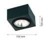 Argon Rodos lampa podsufitowa 1x6W czarny 346 zdj.3