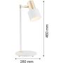 Argon Doria lampa biurkowa 1x15W biały/mosiądz 4256 zdj.2