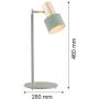 Argon Doria lampa biurkowa 1x15W szałwia/mosiądz 4276 zdj.2