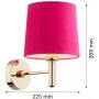 Argon Ponte kinkiet 1x15W różowy/ciemny mosiądz 4349 zdj.3