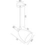 Argon Charlotte lampa podsufitowa 1x15W błękitny mat/mosiądz 4685 zdj.3