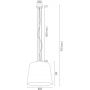 Argon Berkley lampa wisząca 1x15W złoty/biały 4690 zdj.2