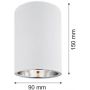Argon Tyber lampa podsufitowa 1x15W biały 475 zdj.3
