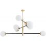Argon Cameron lampa podsufitowa 8x15W opal mat/czarny/mosiądz 5041 zdj.4