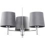 Argon Bolzano Plus lampa podsufitowa 3x15W szary/chrom 6107 zdj.4