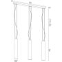 Argon Gomera Plus lampa wisząca 3x5W czarny/mosiądz 6113 zdj.2