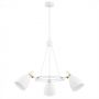 Argon Charlotte lampa wisząca 3x15W biała struktura/mosiądz 6148 zdj.1