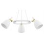 Argon Charlotte lampa wisząca 3x15W biała struktura/mosiądz 6148 zdj.5