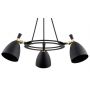 Argon Charlotte lampa wisząca 3x15W czarna struktura/mosiądz 6149 zdj.4