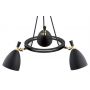 Argon Charlotte lampa wisząca 3x15W czarna struktura/mosiądz 6149 zdj.5