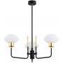 Argon Ravello lampa wisząca 3x15W opal mat//czarna struktura/mosiądz 6166 zdj.4