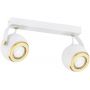 Argon Kos Plus lampa podsufitowa 2x5W biały/mosiądz 7038 zdj.1