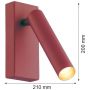 Argon Rio kinkiet 1x4,2W LED czerwony 8330 zdj.3