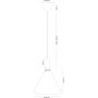 Argon Kegel lampa wisząca 1x15 W biała-drewno 8630 zdj.2